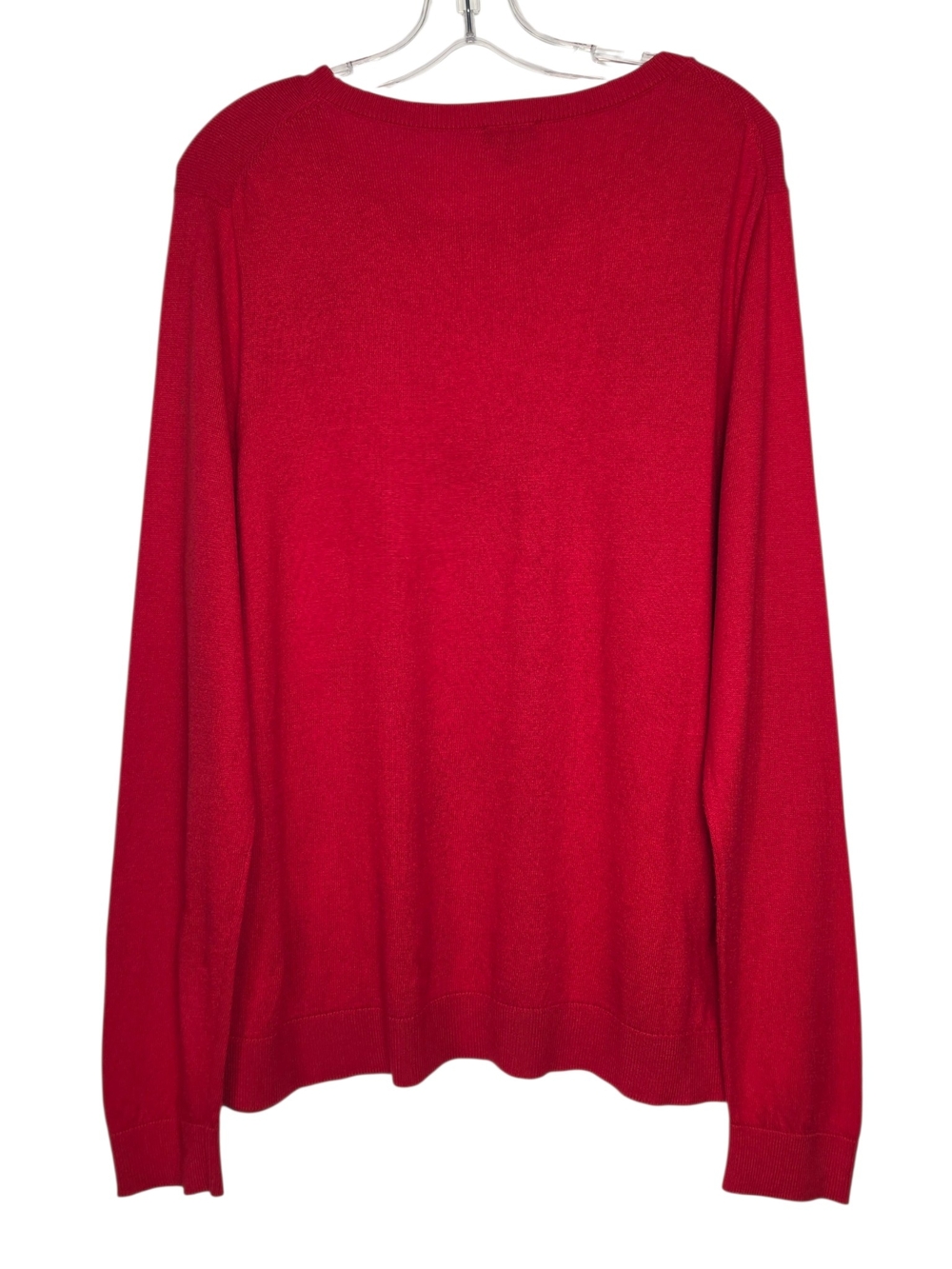 Talbots Red Black Scottie Dog Plaid Sweater Cashmere Blend Women’s XL - Picture 13 of 16